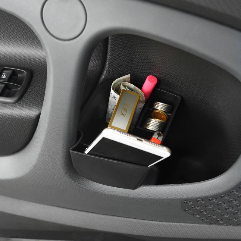 For Smart Fortwo Forfour 453 Accessories Car Door Storage Box Case Organizer Wallet Phone Coins Cigarette Keys Interior Styling