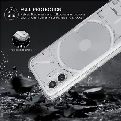 Clear Case For Nothing Phone 1 2 2A One Two Thick Shockproof Soft Silicone Phone Cover No thing Phone1 Phone2 2A Coque