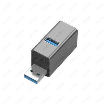 USB Hub 3 Ports High Speed USB Splitter Fast Data Transfer Portable Mini USB Extender for PC Computer Desktop Laptop USB A Hub