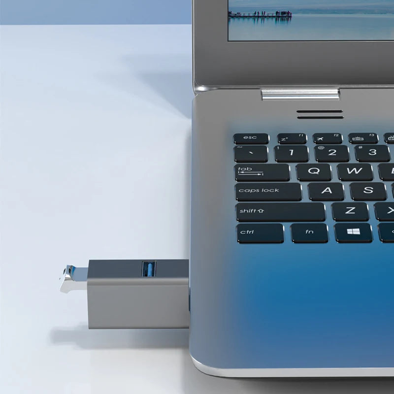 USB Hub 3 Ports High Speed USB Splitter Fast Data Transfer Portable Mini USB Extender for PC Computer Desktop Laptop USB A Hub