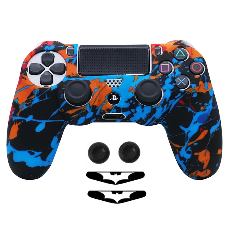 Soft Silicone Case Cover For PS 4 Controle Shell For PS4 Controller Skin Gamepad Joystick Controle Cases Covers