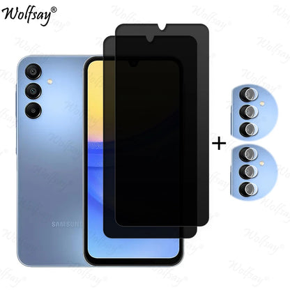 Privacy Screen Protector For Samsung Galaxy A16 5G Anti-Spy Tempered Glass Samsung A16 5G Camera Glass For Samsung A16 5G Glass