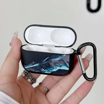 Earphone Cases Cover Case For Airpods 3 Pro2 Pro3 1 Pro 4 2 Snow Mountain Airplane