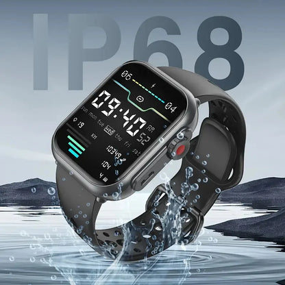 2025 New For Xiaomi Smart Watch Men Women 1.85-Inch HD AMOLED Full Touch Screen IP68 Waterproof Bluetooth Call SmartWatch Man