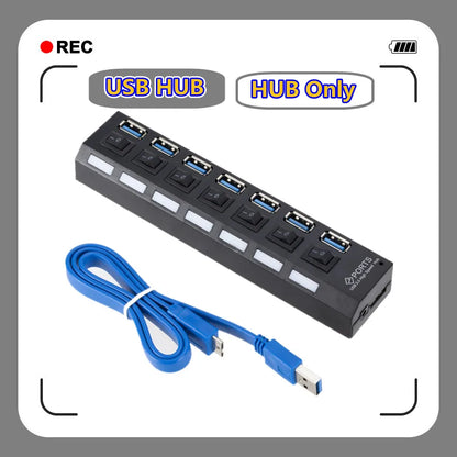 USB Hub 3.0 USB Splitter Several Ports Multi USB Hub 3.0 Power Adapter Extender Computer Accessories Switch USB for Home