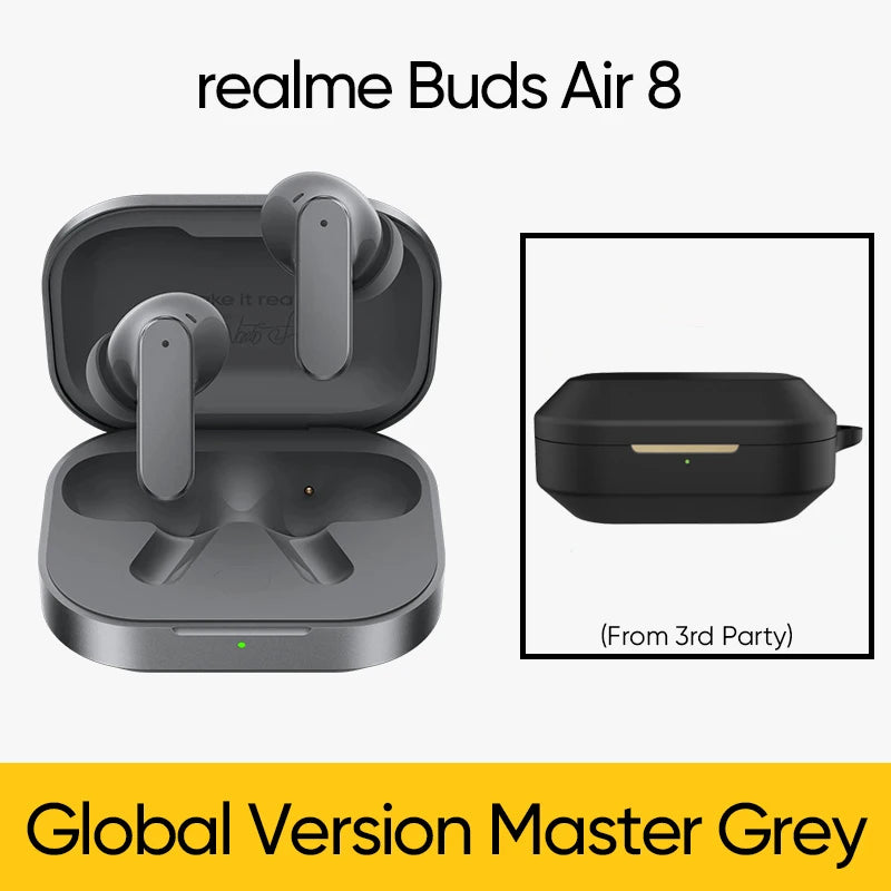 realme Buds Air 8  Wireless Earphone Bluetooth 5.4 Active Noise Cancelling True  Hours Battery TWS Earbuds Global Version