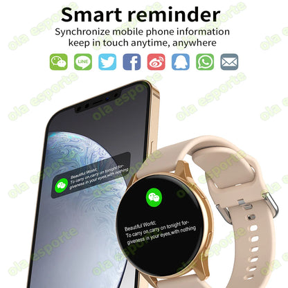 Smartwatch Women Watch 6 Health Monitoring Watch Waterproof Voice Assistant Bluetooth Call Smart Watch 2026 New Sports Watch