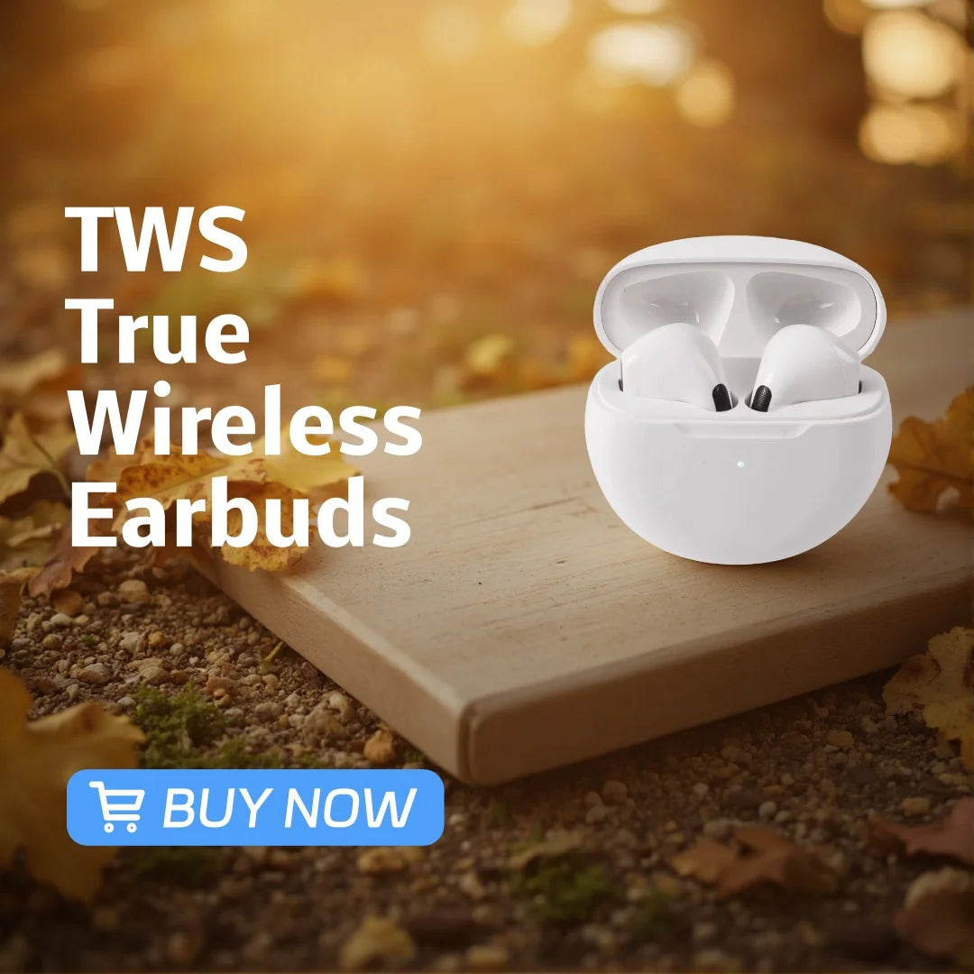 TWS True Wireless Earbuds Half In Ear Bluetooth Headphones Touch Control HiFi Stereo Sport Earphones For Android IOS