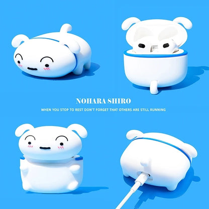 For Airpods 1 2 3 4 Pro Pro 2 Pro 3 Nohara Shiro Silicone Earphone Case Accessories Cover