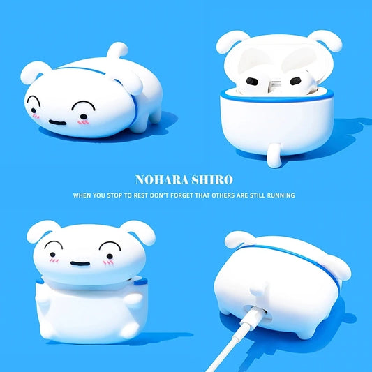 For Airpods 1 2 3 4 Pro Pro 2 Pro 3 Nohara Shiro Silicone Earphone Case Accessories Cover