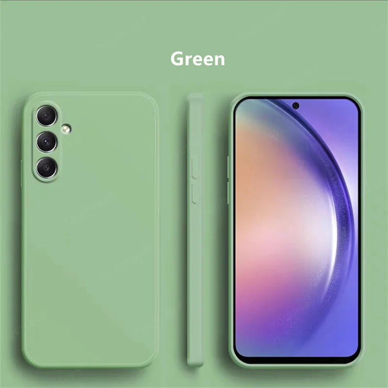 For Samsung Galaxy M35 Case Cover Samsung Galaxy M35 Funda Coque Soft Original Liquid Silicone TPU Back Case For Samsung M35 5G