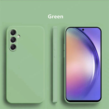 For Samsung Galaxy M35 Case Cover Samsung Galaxy M35 Funda Coque Soft Original Liquid Silicone TPU Back Case For Samsung M35 5G