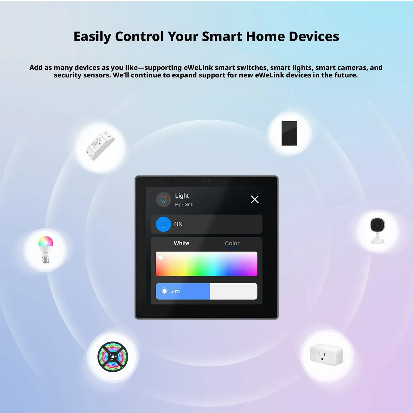 Smart Home 86 Multi Functional Central Control Screen WiFi Switch Panel Touch Screen Home Security Zigbee Voice Gateway