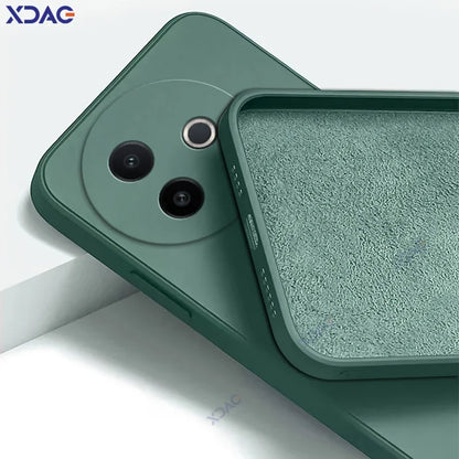 Luxury Dual Layer Cellphones Cases Covers for VIVO Y39 5G 6.68" Global Lens Protection VIVOY39 Soft Candy Silicone Square Armor