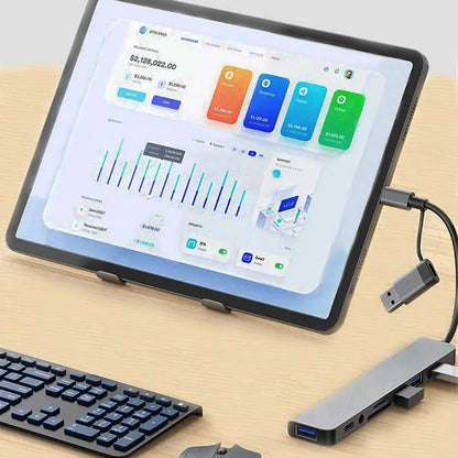 USB C Hub Docking Station High Speed Transmission Multi Hub Splitter For Computer Laptop Desktop Phone Computer Converter Dock