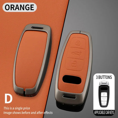 Car smart remote key casing pendant car styling accessories suitable for Audi A3 A4 B9 A7 4K A8 E-tron Q5 Q8 C8 D5 SQ8 keychain