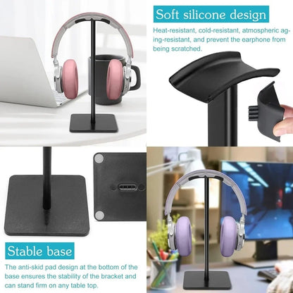 Headphone Stand Desktop Headset Holder-Desk Earphone Stand for All Headsets Such as Airpods Max HyperX Gaming Headphones