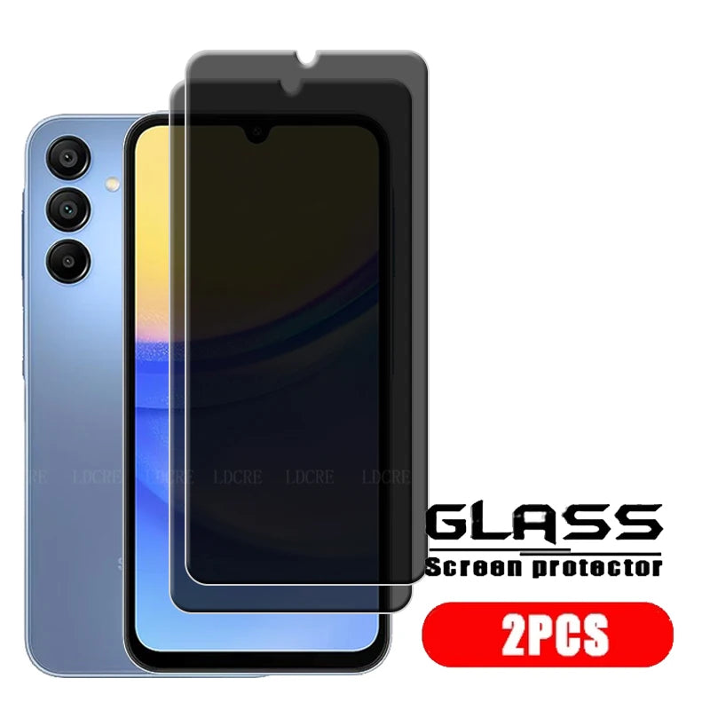 4Pcs For Samsung Galaxy A16 Glass For Samsung A16 Screen Protector 9H HD Protective Anti-Spy Privacy Tempered Glass Samsung A16