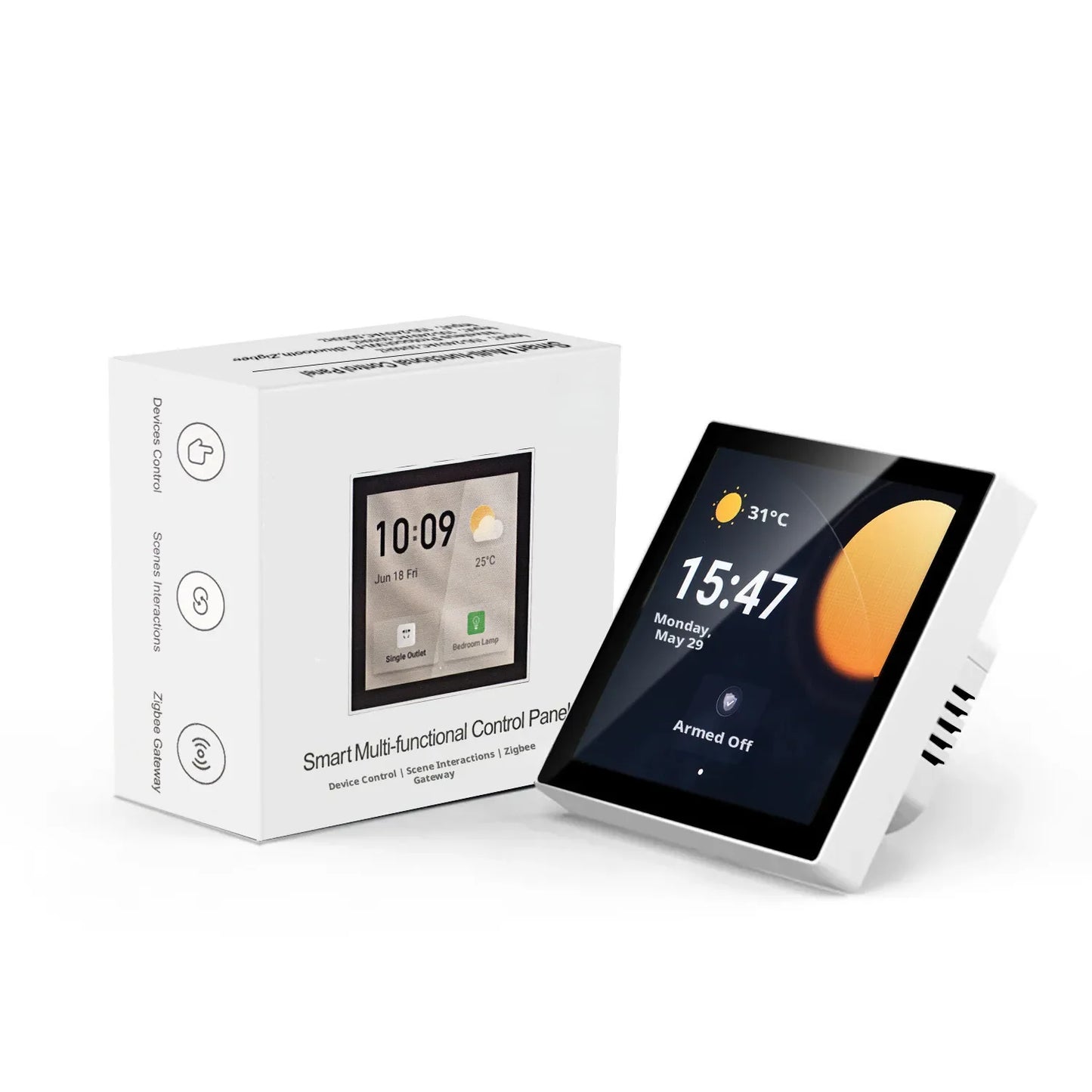 Smart Home 86 Multi Functional Central Control Screen WiFi Switch Panel Touch Screen Home Security Zigbee Voice Gateway