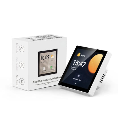 Smart Home 86 Multi Functional Central Control Screen WiFi Switch Panel Touch Screen Home Security Zigbee Voice Gateway