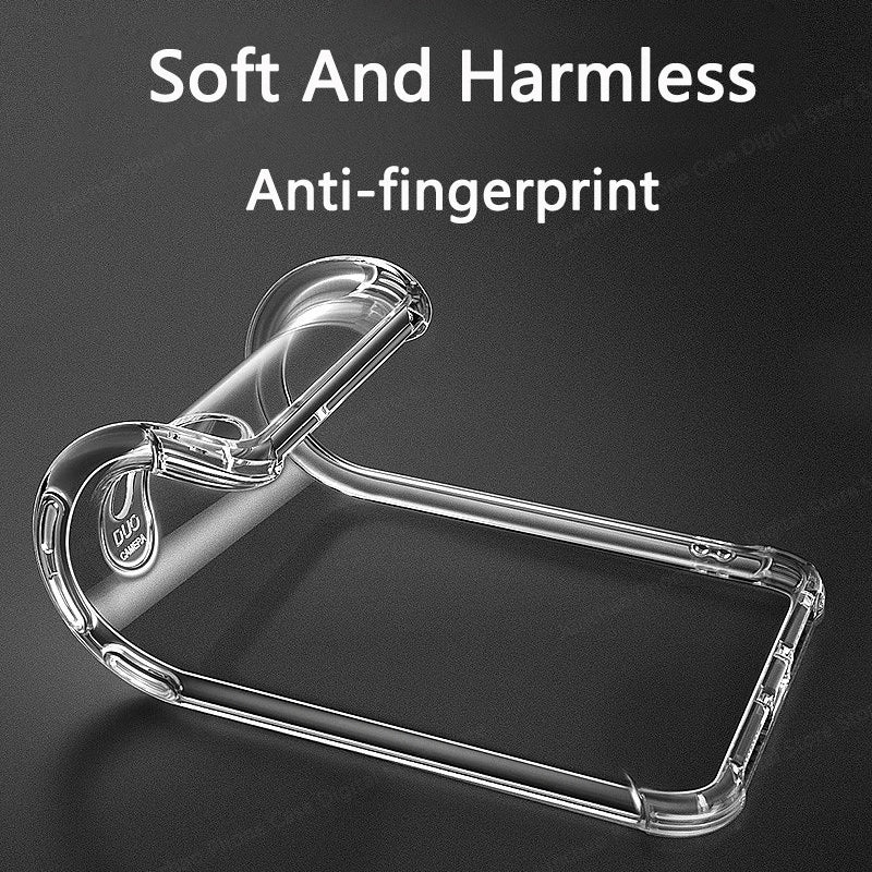 Shockproof Clear Soft Back Case For Samsung Galaxy S24 S24Ultra S24Plus S24FE Transparent Phone Cases Covers
