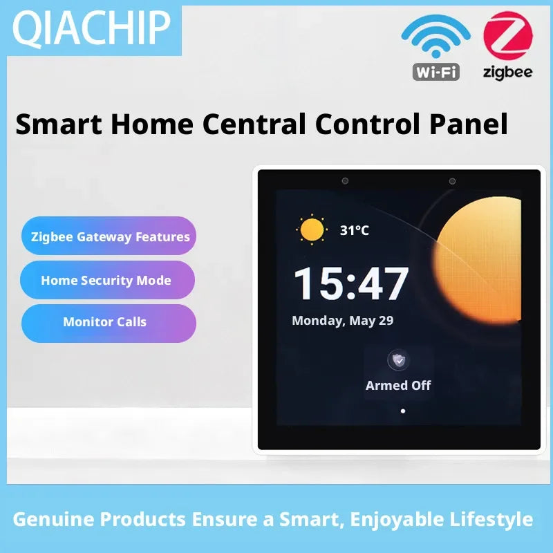 Smart Home 86 Multi Functional Central Control Screen WiFi Switch Panel Touch Screen Home Security Zigbee Voice Gateway