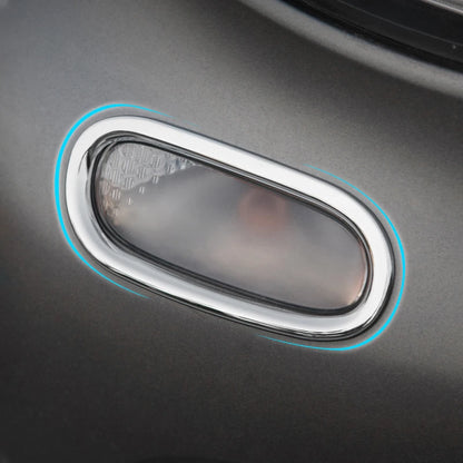 2020 Car Accessories for Smart 453 fortw Front Bumper Lights With Turning Signal Decorative Stickers Dynamic Turning Lights Trim