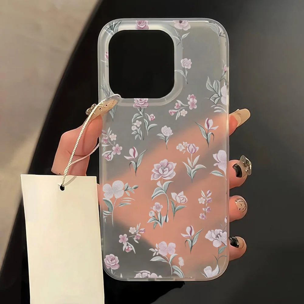 Transparent Matte Cases For iPhone 17 16 18 15 Pro Max Case iPhone 14 12 11 13 17 Air Fundas Shockproof Cover Soft Phone Bumper