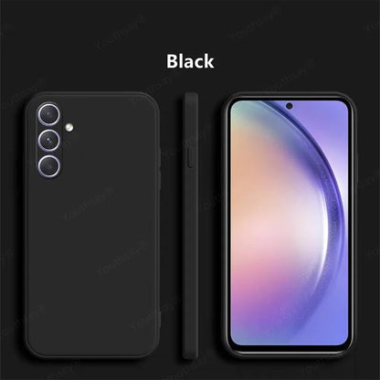 For Samsung Galaxy M35 Case Cover Samsung Galaxy M35 Funda Coque Soft Original Liquid Silicone TPU Back Case For Samsung M35 5G