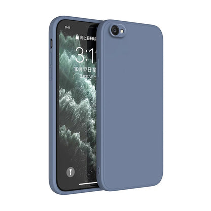 Square Liquid Silicone Soft Case For iphone 6 6s 7 8 Plus SE 2020 2022 Siquare Luxury Classic Phone Cover Funda