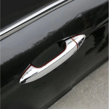 1 Set For Honda Accord 2013-2017 Exterior Smart Door Handle Frame Cover Trim With Smartkey ABS Protective Sticker Accessories