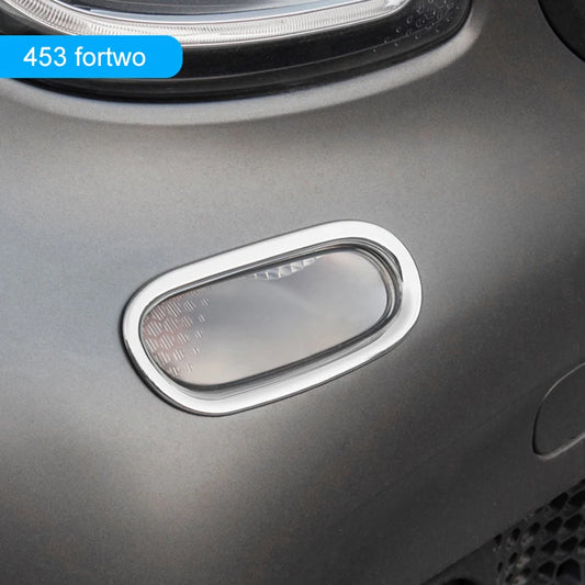 2020 Car Accessories for Smart 453 fortw Front Bumper Lights With Turning Signal Decorative Stickers Dynamic Turning Lights Trim