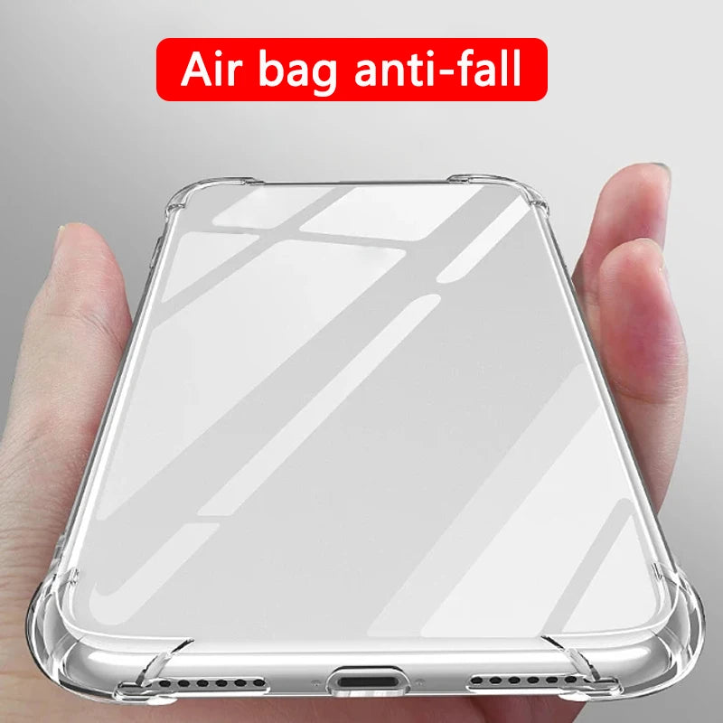 Shockproof Clear Soft Back Case For Samsung Galaxy S24 S24Ultra S24Plus S24FE Transparent Phone Cases Covers