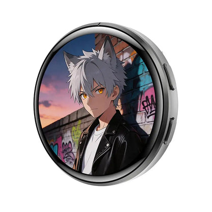 Smart 1.50 Inch Electronic Badge Full Touch IPS Screen Electronic Badge GIF Video With Sound Anime Brooch Pin Student Gift