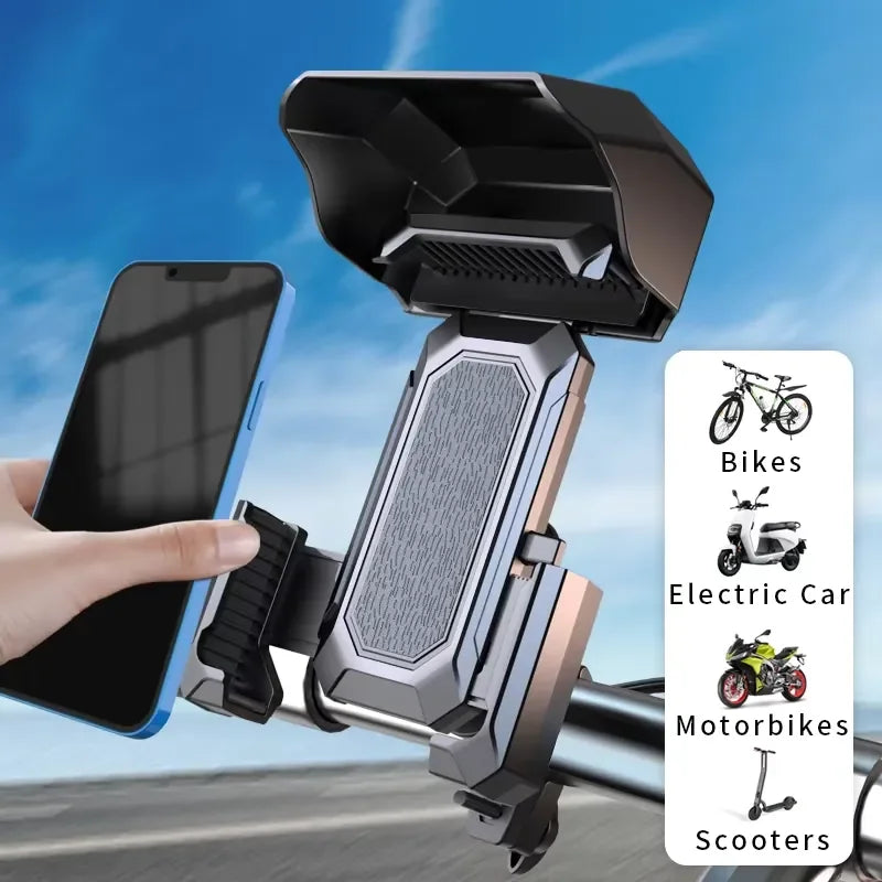 Waterproof Motorcycle Phone Holder With Removable Cover for Cell Phones