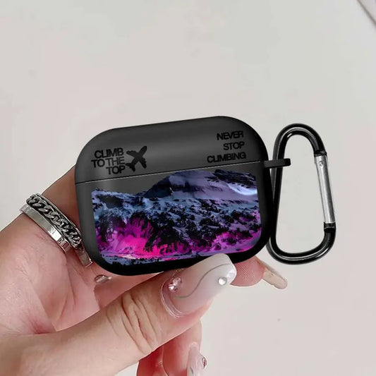 Earphone Cases Cover Case For Airpods 3 Pro2 Pro3 1 Pro 4 2 Snow Mountain Airplane