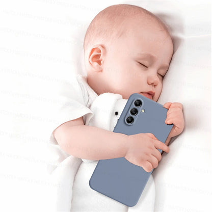 For Samsung Galaxy A35 5G Case Cover Samsung Galaxy A35 A25 A15 A55 Funda Coque Soft Original Liquid Silicone Case Samsung A35