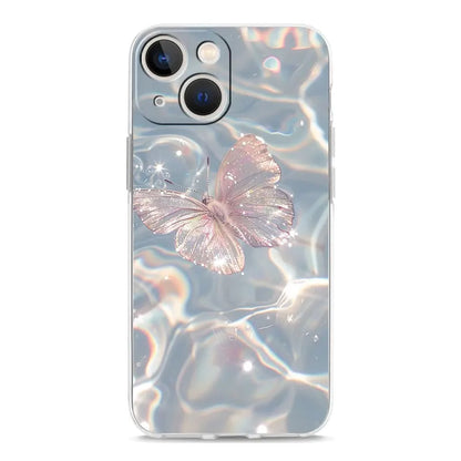 Phone Case For iPhone 17 Cases iPhone Air 16 15 12 13 14 Pro Max 7 8 Plus 16Pro iPhone11 Cover Blue Butterfly Ocean Waves