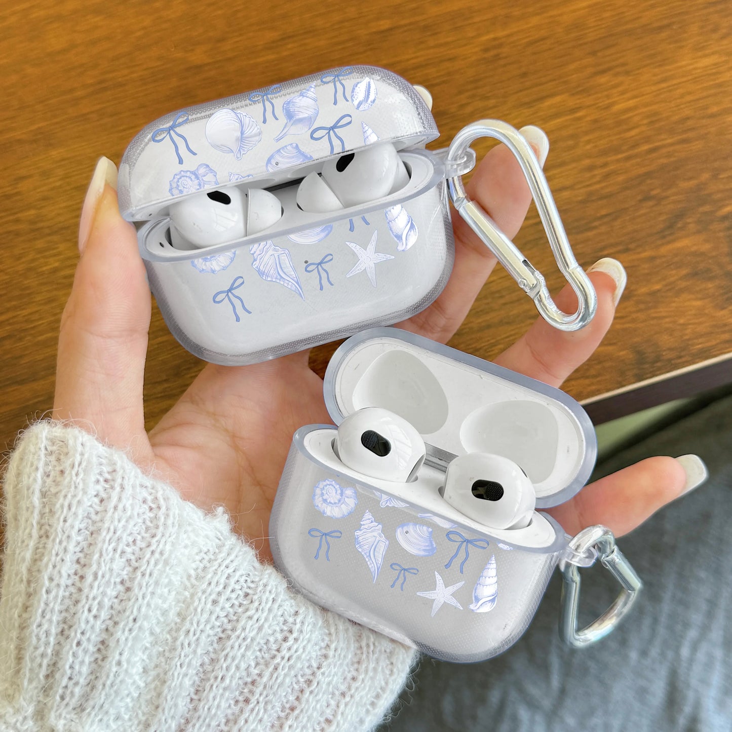 Pink Bow Designed Case For AirPods 4 3 1 2 Gen Earphone Protecitve Case For AirPods Pro2, Pro3,Pro Cover with Keychain Accessory