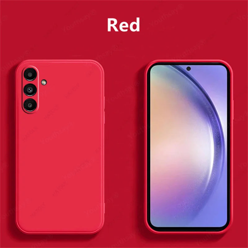 For Samsung Galaxy M35 Case Cover Samsung Galaxy M35 Funda Coque Soft Original Liquid Silicone TPU Back Case For Samsung M35 5G