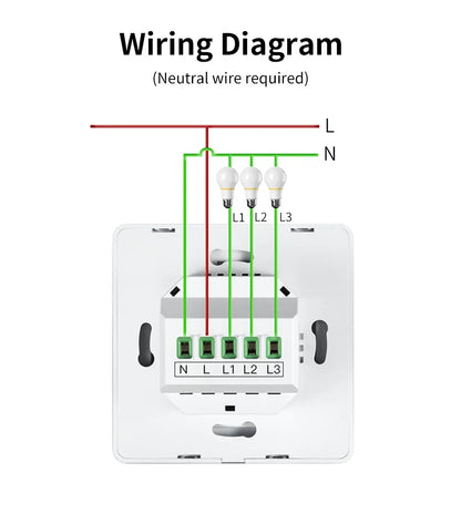 Smart Home  Homekit Smart WiFi Push Button Wall Switches 1/2/3Gang LED Room Lights for iphones Works with Siri Voice