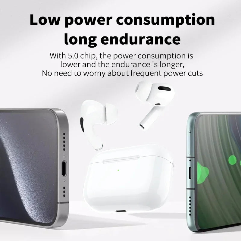 Wireless Bluetooth Earbuds Fake Air Pods TWS 5.3 Touch Control In-Ear Hi-Fi Stereo Earbuds with Charging Case For