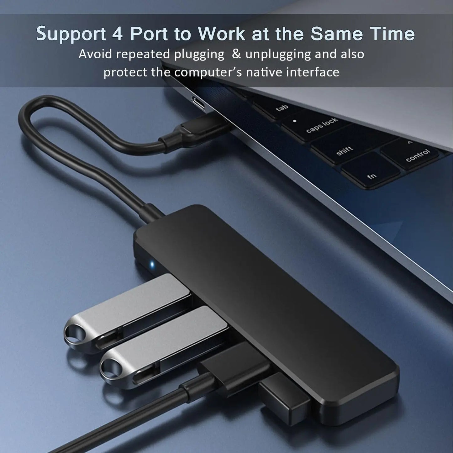 USB 3.0 Hub 4 Port USB Hub USB Splitter USB Expander for Laptop, Xbox, Flash Drive,Printer, Camera,Keyborad, Mouse