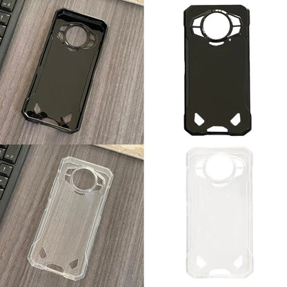 Case For Doogee S200 5G Black/ Transparent Phone Cover For Doogee S 200 Protective Shell Back Cases Funda U7P5