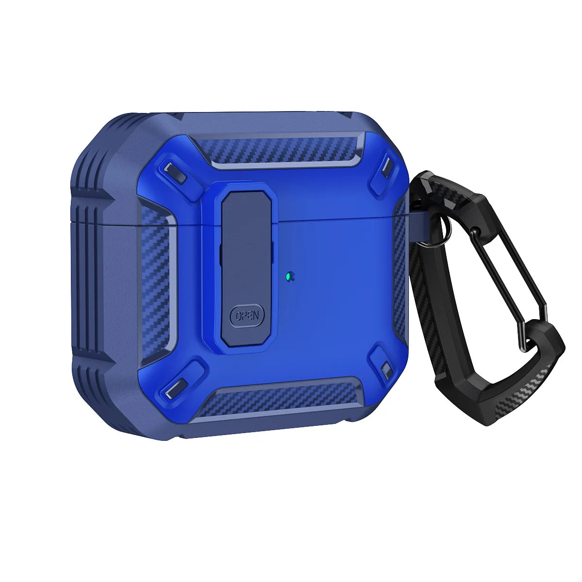 Portable Headphone Case For AirPods 1 2 3 And Pro 1 2 Shockproof TPU Cover With Security Lock Keychain Daily Carry Accessories