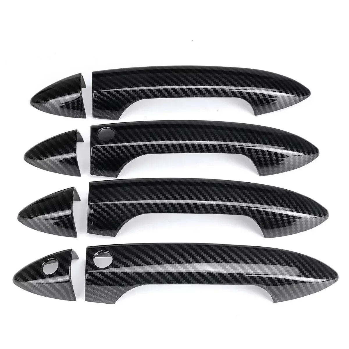 1 Set For Honda Accord 2013-2017 Exterior Smart Door Handle Frame Cover Trim With Smartkey ABS Protective Sticker Accessories