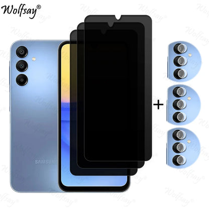 Privacy Screen Protector For Samsung Galaxy A16 5G Anti-Spy Tempered Glass Samsung A16 5G Camera Glass For Samsung A16 5G Glass