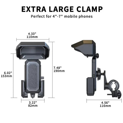 Waterproof Motorcycle Phone Holder With Removable Cover for Cell Phones