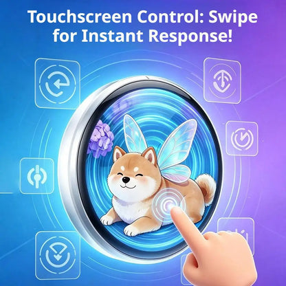 Smart 1.50 Inch Electronic Badge Full Touch IPS Screen Electronic Badge GIF Video With Sound Anime Brooch Pin Student Gift
