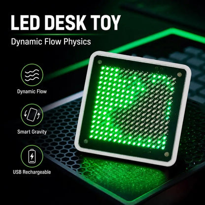 Smart Light Mini Gadget LED Fluid Simulation Water Flow Vibration Luminous Ornaments Desk Decoration